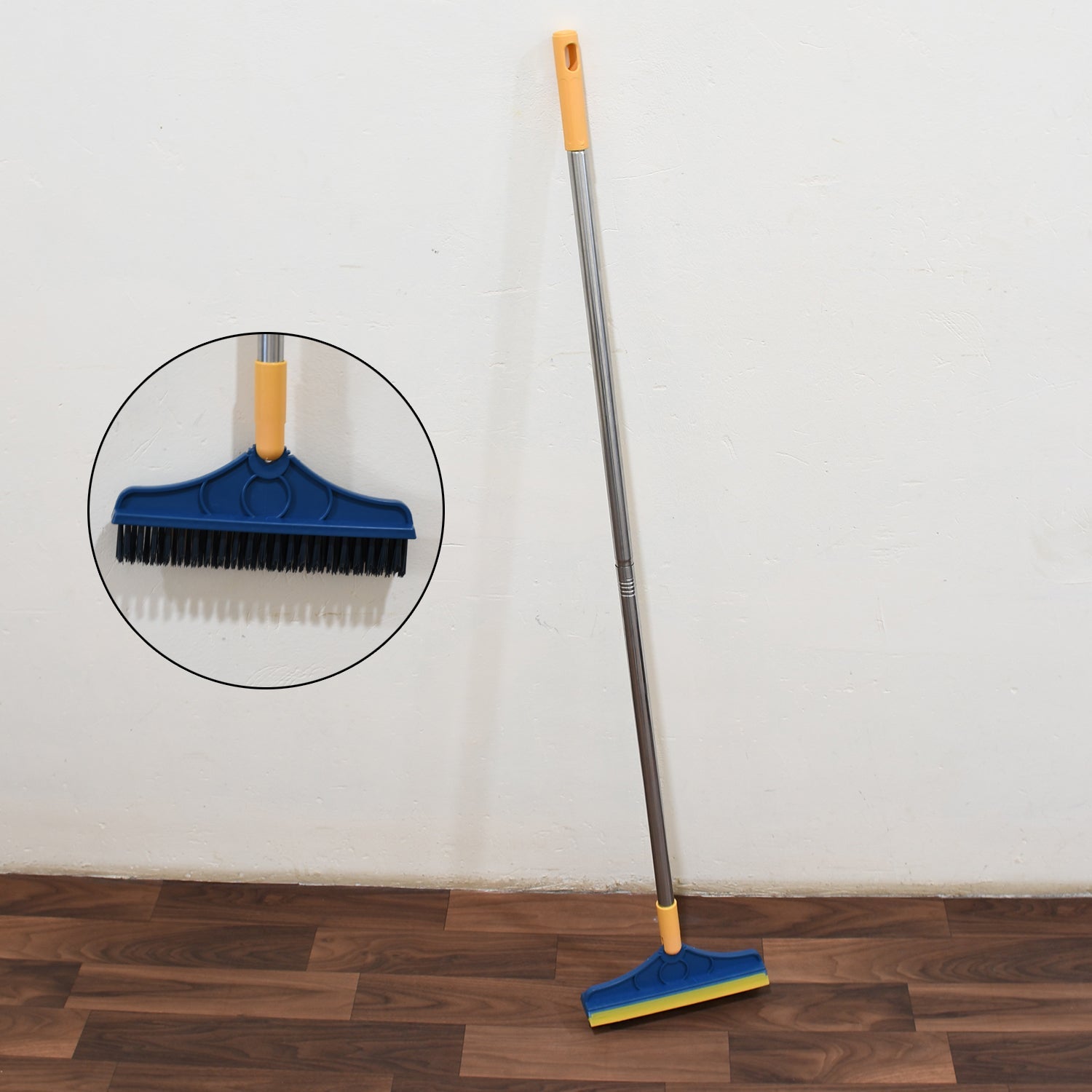 7928 2 in 1 Cleaning Brush & Wiper , Long Handle Floor Brush, Rotatable Cleaning Brush for Bathroom, Kitchen, 120 Degree Triangular Rotating Brush Head with Wiper 7928 2 in 1 Cleaning Brush & Wiper , Long Handle Floor Brush, Rotatable Cleaning Brush for Bathroom, Kitchen, 120 Degree Triangular Rotating Brush Head with Wiper